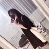 韩版黑色女卫衣。时尚经典青春靓丽欢迎光临。 details Picture